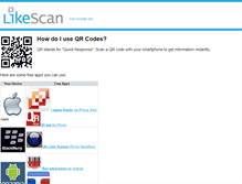 Tablet Screenshot of likescan.com